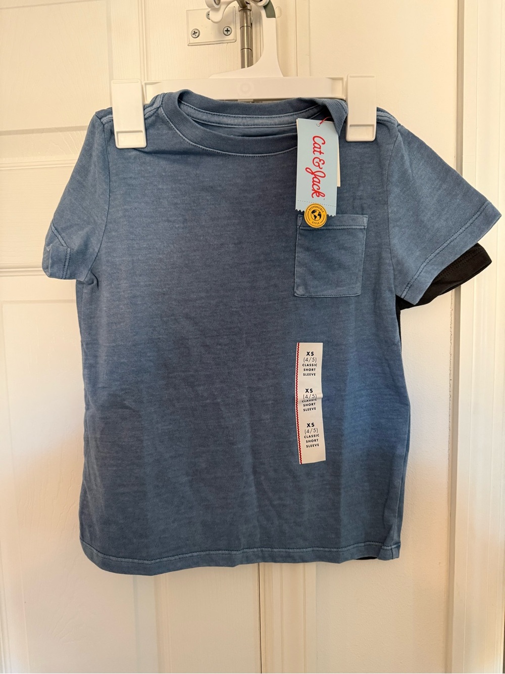 Lot Of 2 Boy’s Cat & Jack Blue/Gray Short-Sleeve Tee’s